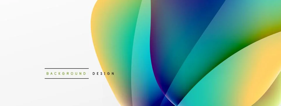 Abstract background. Fluid gradient color wave template for wallpaper, banner 스톡 일러스트