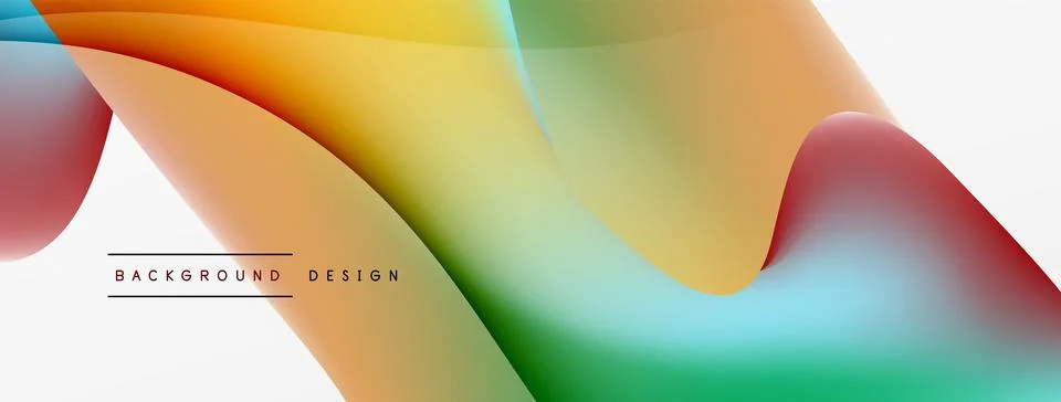Abstract background. Fluid gradient color wave template for wallpaper, banner イラスト素材
