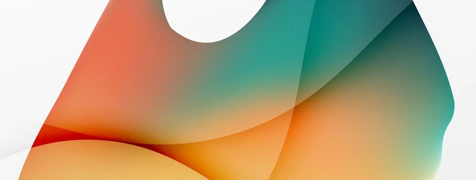 Abstract background. Fluid gradient color wave template for wallpaper, banner 스톡 일러스트
