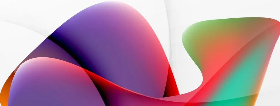 Abstract background. Fluid gradient color wave template for wallpaper, banner Stock Illustration
