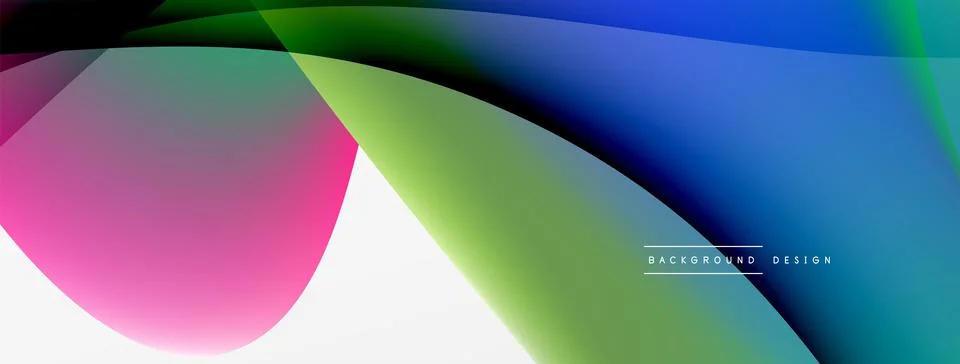 Abstract background. Fluid gradient color wave template for wallpaper, banner Illustrazione stock
