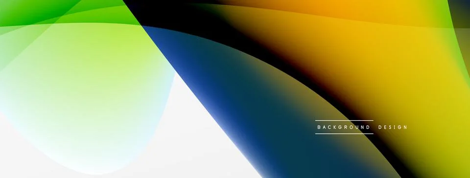 Abstract background. Fluid gradient color wave template for wallpaper, banner Illustrazione stock