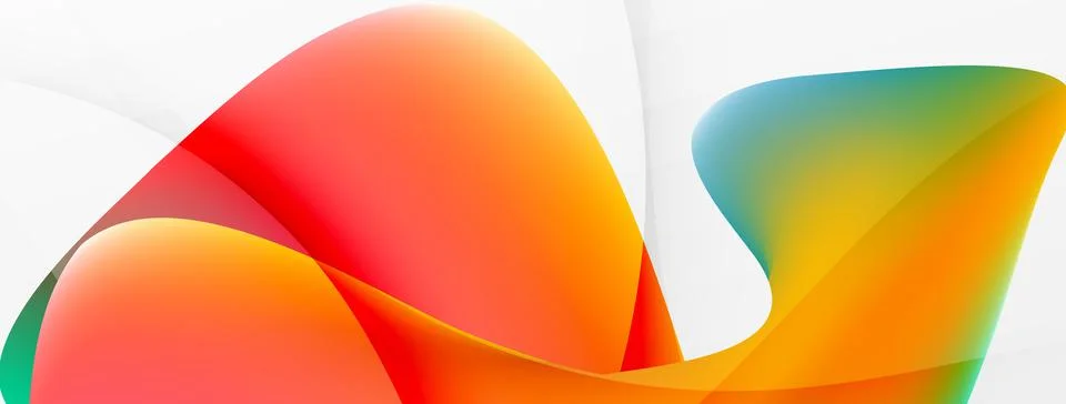 Abstract background. Fluid gradient color wave template for wallpaper, banner Illustrazione stock