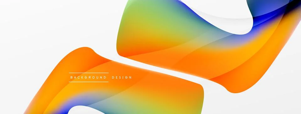 Abstract background. Fluid gradient color wave template for wallpaper, banner イラスト素材