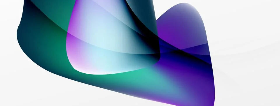 Abstract background. Fluid gradient color wave template for wallpaper, banner Illustrazione stock