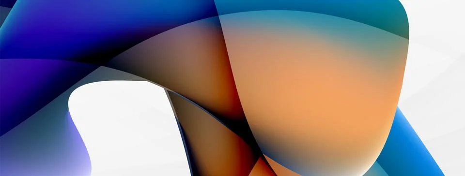 Abstract background. Fluid gradient color wave template for wallpaper, banner Illustrazione stock