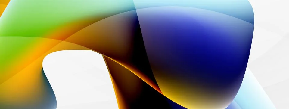 Abstract background. Fluid gradient color wave template for wallpaper, banner Illustrazione stock