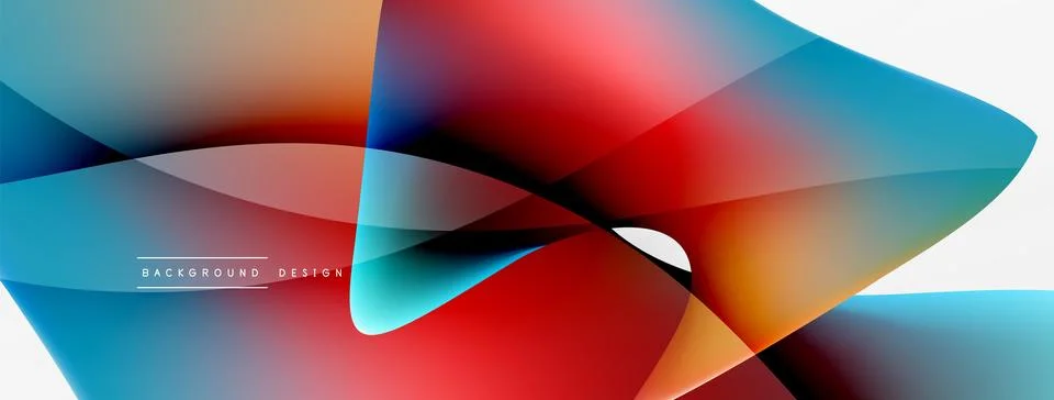 Abstract background. Fluid gradient color wave template for wallpaper, banner Illustrazione stock