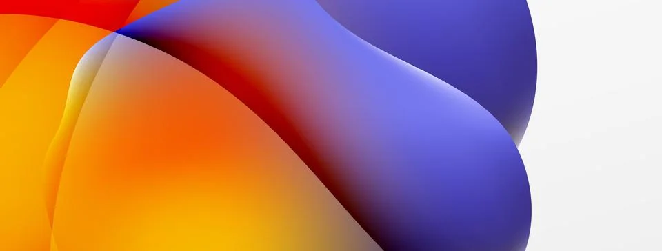 Abstract background. Fluid gradient color wave template for wallpaper, banner Stock Illustration