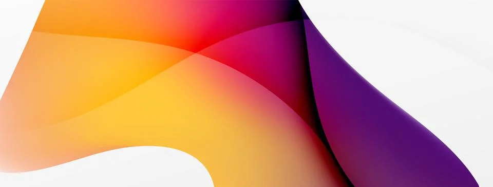 Abstract background. Fluid gradient color wave template for wallpaper, banner 스톡 일러스트