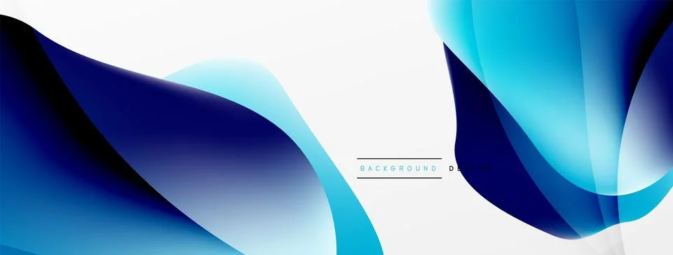 Abstract background. Fluid gradient color wave template for wallpaper, banner Illustrazione stock
