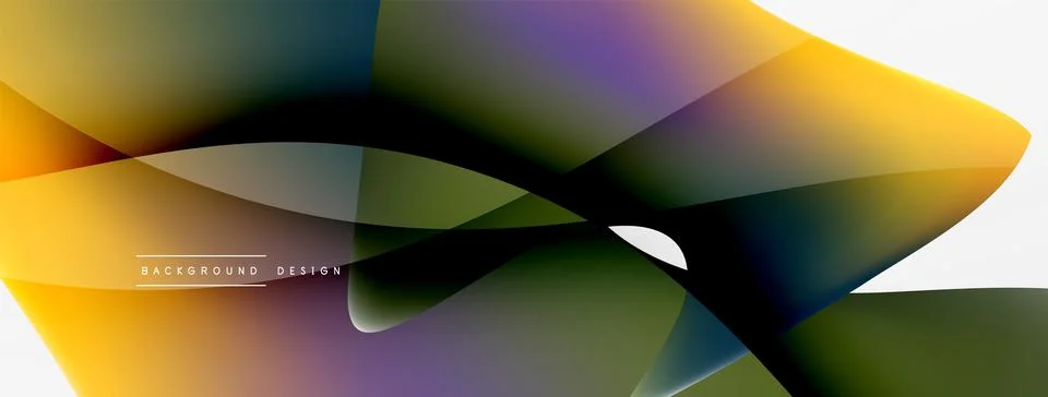 Abstract background. Fluid gradient color wave template for wallpaper, banner Stock Illustration