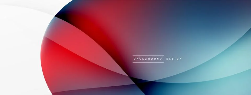 Abstract background. Fluid gradient color wave template for wallpaper, banner 스톡 일러스트