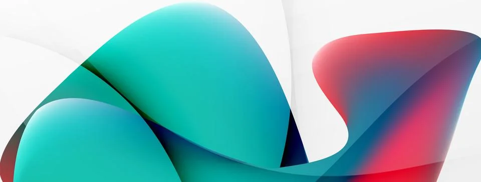 Abstract background. Fluid gradient color wave template for wallpaper, banner 스톡 일러스트