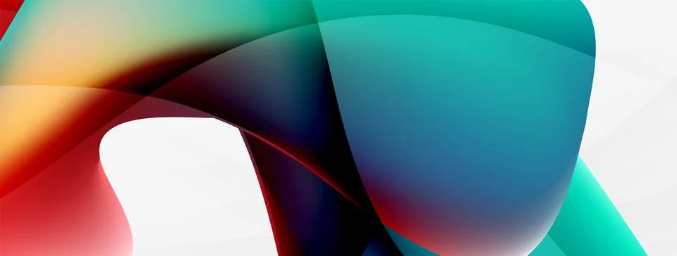 Abstract background. Fluid gradient color wave template for wallpaper, banner Illustrazione stock