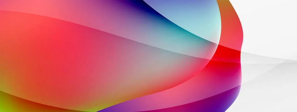 Abstract background. Fluid gradient color wave template for wallpaper, banner Illustrazione stock