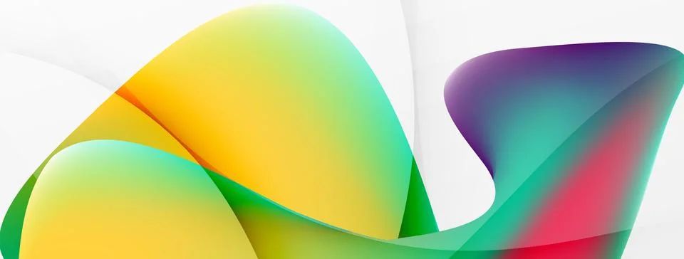 Abstract background. Fluid gradient color wave template for wallpaper, banner 스톡 일러스트