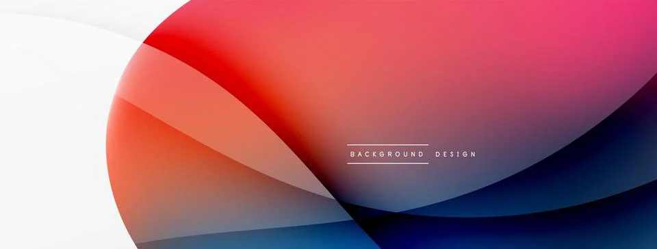 Abstract background. Fluid gradient color wave template for wallpaper, banner Stockillustratie