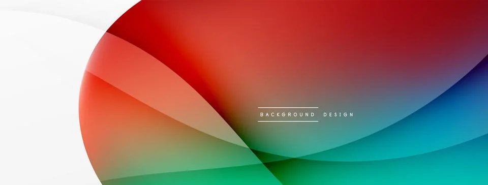 Abstract background. Fluid gradient color wave template for wallpaper, banner Stock Illustration