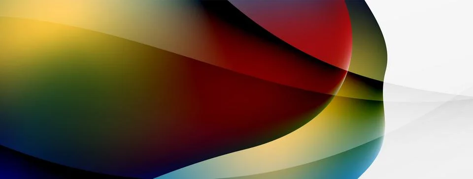 Abstract background. Fluid gradient color wave template for wallpaper, banner Illustrazione stock