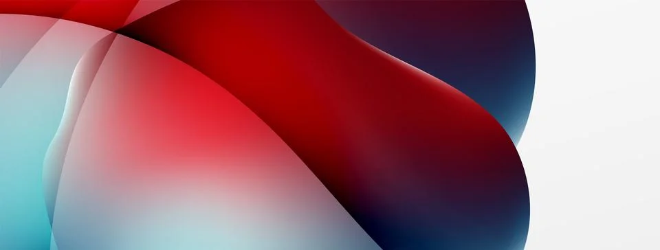 Abstract background. Fluid gradient color wave template for wallpaper, banner Ilustração Stock