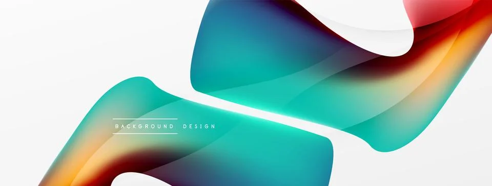 Abstract background. Fluid gradient color wave template for wallpaper, banner 스톡 일러스트