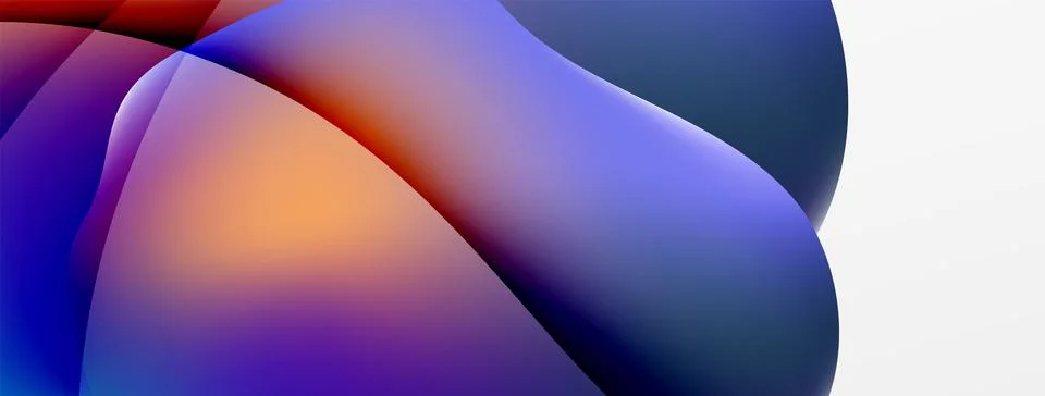 Abstract background. Fluid gradient color wave template for wallpaper, banner Illustrazione stock