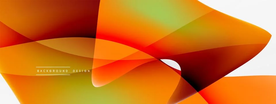 Abstract background. Fluid gradient color wave template for wallpaper, banner Stock Illustration