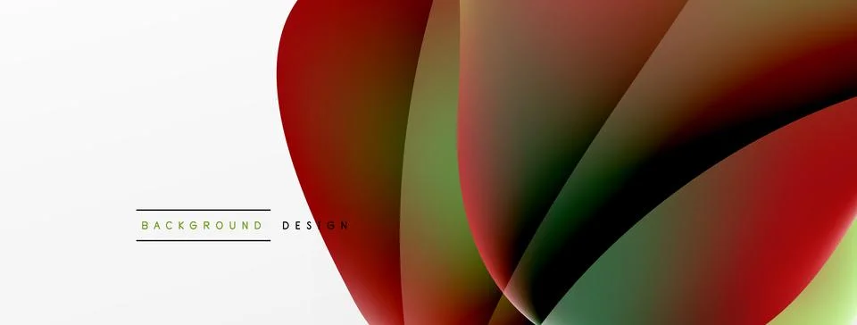 Abstract background. Fluid gradient color wave template for wallpaper, banner Illustrazione stock