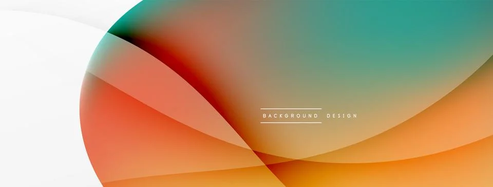 Abstract background. Fluid gradient color wave template for wallpaper, banner Stockillustratie