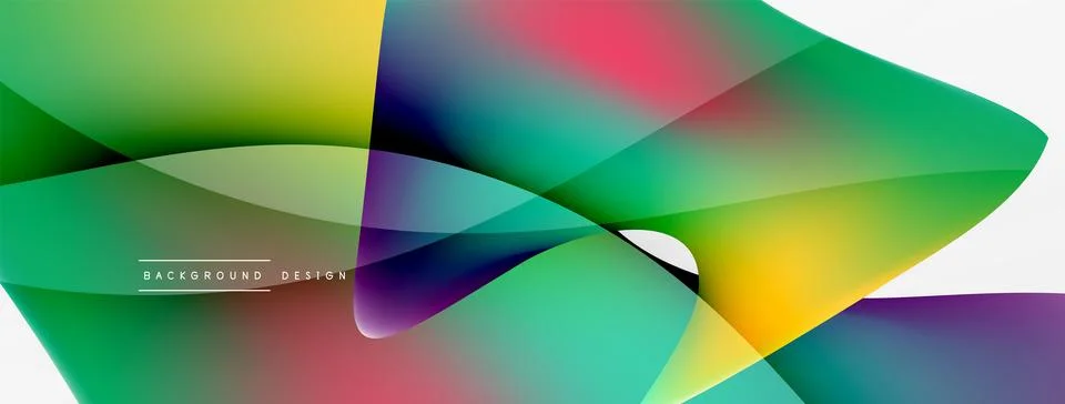 Abstract background. Fluid gradient color wave template for wallpaper, banner Illustrazione stock