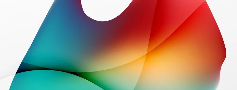 Abstract background. Fluid gradient color wave template for wallpaper, banner Illustrazione stock