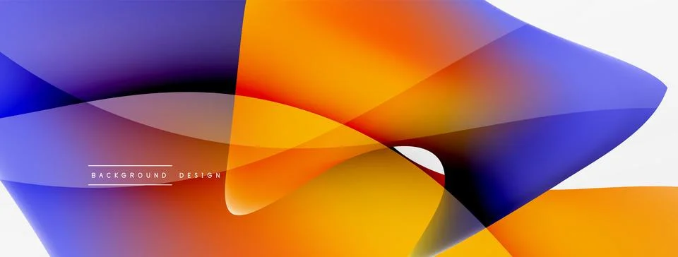 Abstract background. Fluid gradient color wave template for wallpaper, banner Illustrazione stock