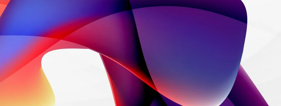 Abstract background. Fluid gradient color wave template for wallpaper, banner Stock Illustration