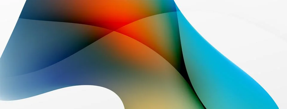 Abstract background. Fluid gradient color wave template for wallpaper, banner 스톡 일러스트