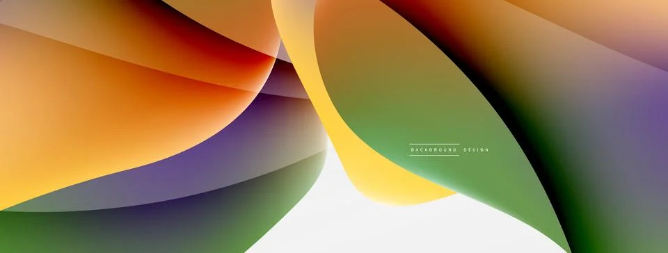 Abstract background. Fluid gradient color wave template for wallpaper, banner Illustrazione stock