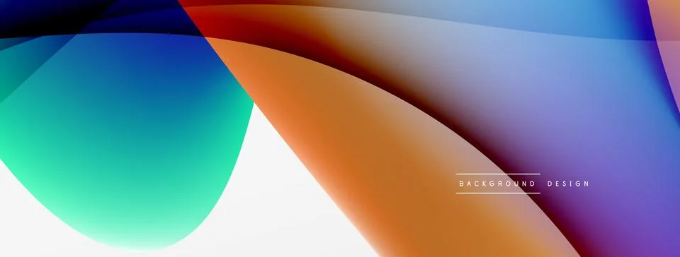 Abstract background. Fluid gradient color wave template for wallpaper, banner Illustrazione stock