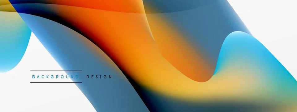 Abstract background. Fluid gradient color wave template for wallpaper, banner Stockillustratie