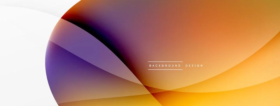Abstract background. Fluid gradient color wave template for wallpaper, banner Illustrazione stock