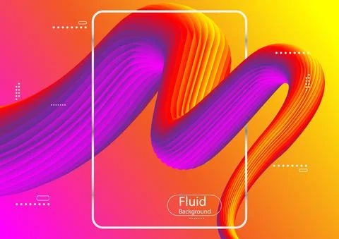 Abstract background Fluid liquid style gradient wallpaper vector illustration Illustrazione stock