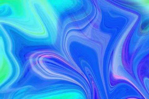 Abstract background with fluid marble liquid swirl patterns in vibrant イラスト素材