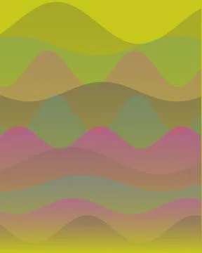 Abstract Background with Fluid Multi-Colored Wavy Layers and Organic Soft G.. Illustrazione stock
