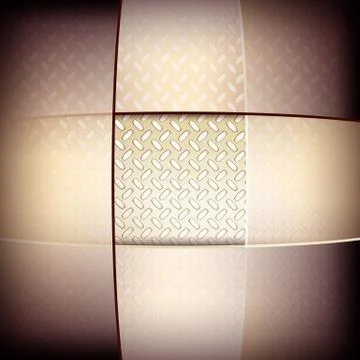 Abstract background with fluted metal texture. Stock Illustration