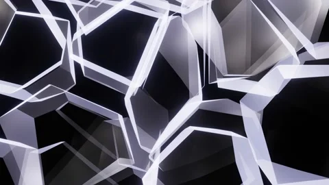 Abstract background of flying abstract water crystals Stock Footage 159594300