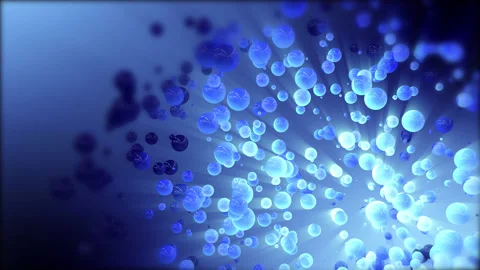 Abstract background with flying balls Stock Footage 150273022