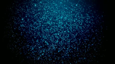 Abstract background with flying blue dots Stock Footage 162109395