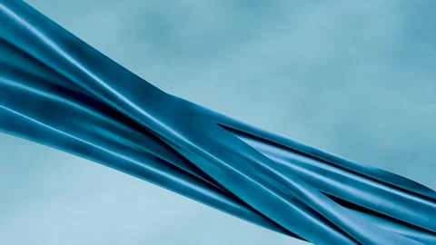 Abstract background with flying drapery cloth, folded textile, satin fabric Stock Footage 264598396
