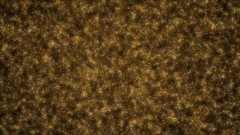 Abstract background with flying golden particles. Animation of movement into the Stock Footage 283027372