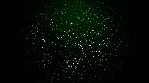 Abstract background with flying green dots Video stock 162109390