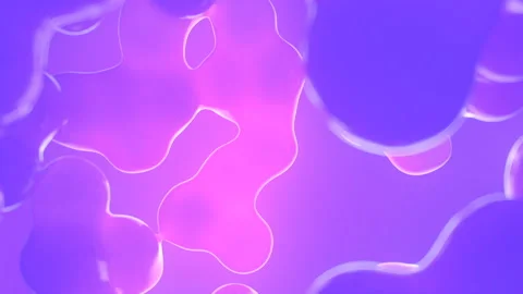 Abstract background with flying neon drops of liquid 3d rendering loop animation Stock Footage 171450956